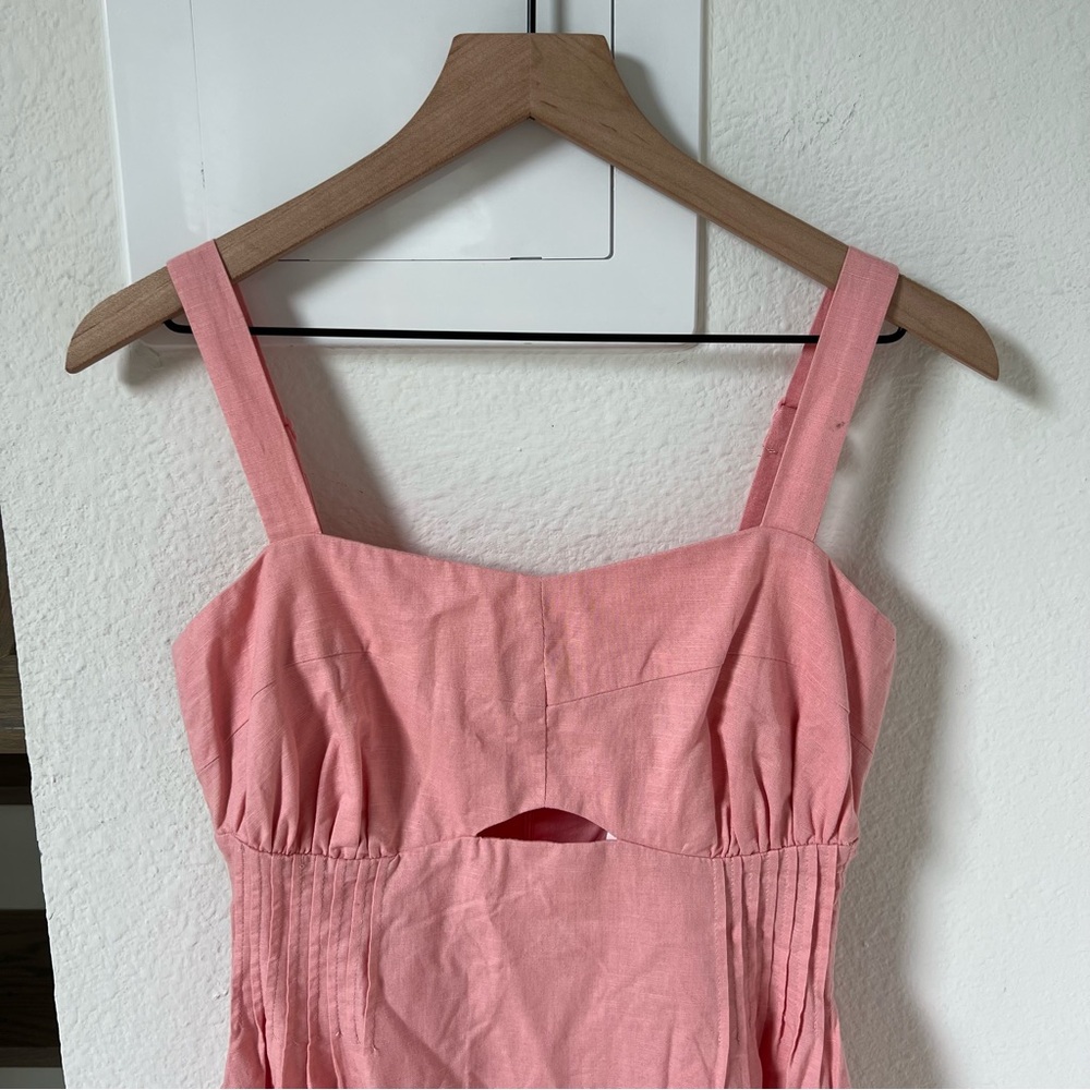Anthropologie Mon Renn Sunlight Midi Dress in Blush Pink - XS - NWT - Picture 7 of 11